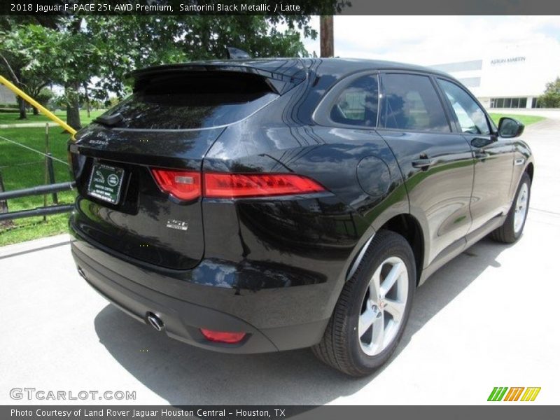 Santorini Black Metallic / Latte 2018 Jaguar F-PACE 25t AWD Premium