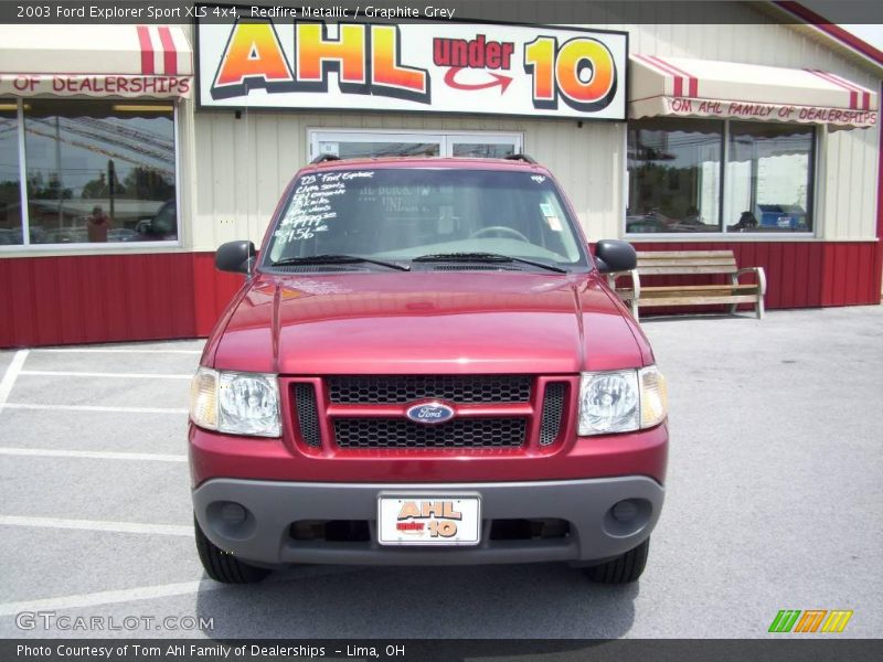 Redfire Metallic / Graphite Grey 2003 Ford Explorer Sport XLS 4x4