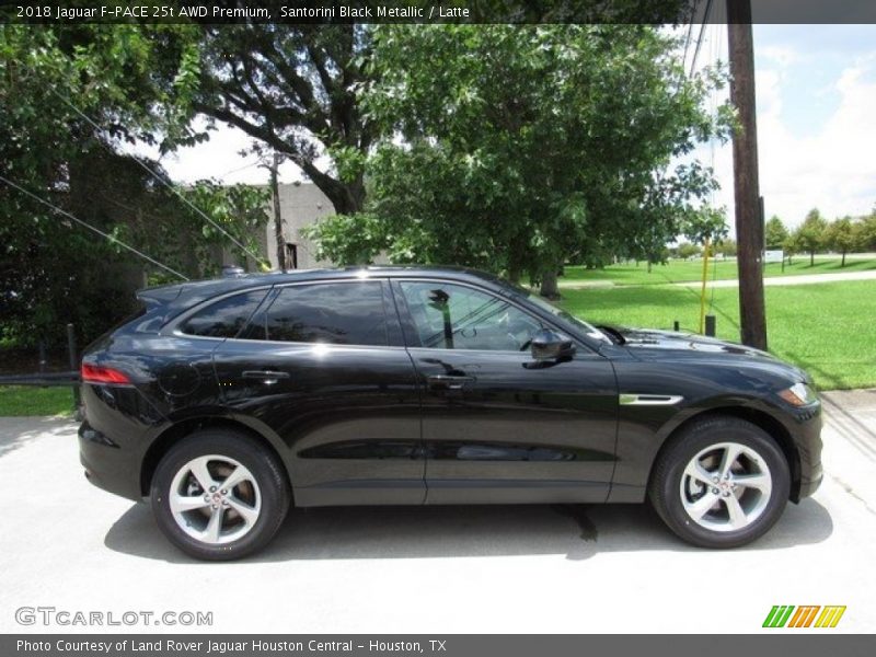 Santorini Black Metallic / Latte 2018 Jaguar F-PACE 25t AWD Premium