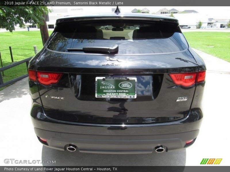 Santorini Black Metallic / Latte 2018 Jaguar F-PACE 25t AWD Premium