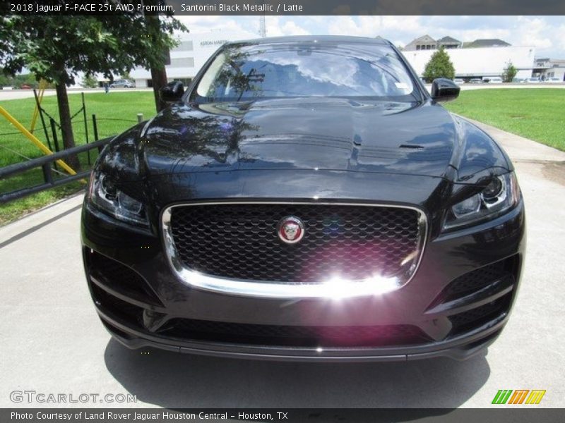 Santorini Black Metallic / Latte 2018 Jaguar F-PACE 25t AWD Premium