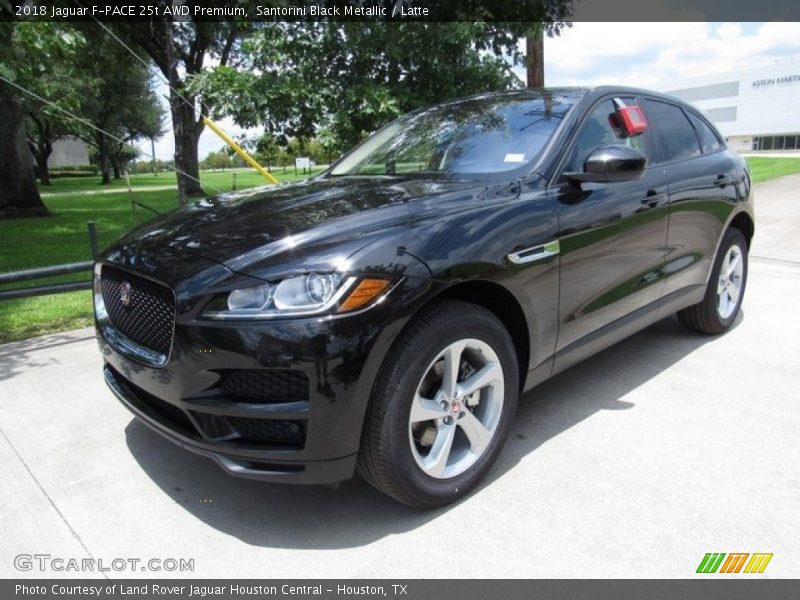 Santorini Black Metallic / Latte 2018 Jaguar F-PACE 25t AWD Premium