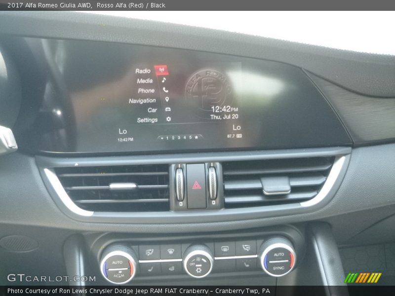 Rosso Alfa (Red) / Black 2017 Alfa Romeo Giulia AWD