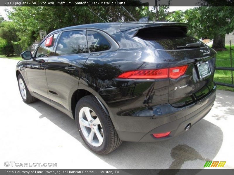 Santorini Black Metallic / Latte 2018 Jaguar F-PACE 25t AWD Premium