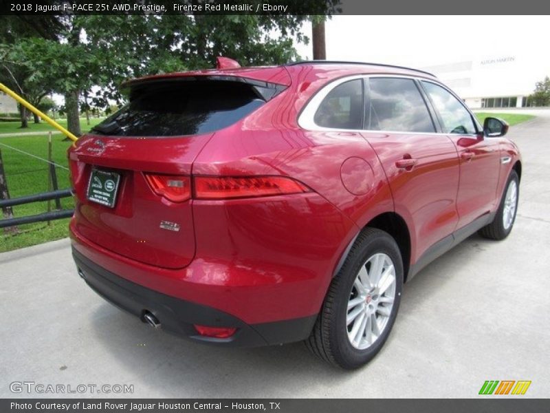 Firenze Red Metallic / Ebony 2018 Jaguar F-PACE 25t AWD Prestige