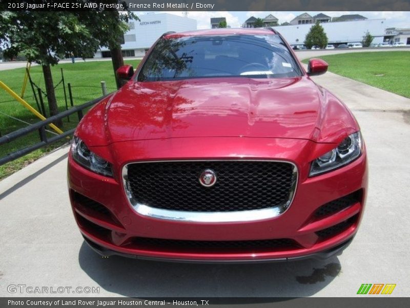 Firenze Red Metallic / Ebony 2018 Jaguar F-PACE 25t AWD Prestige