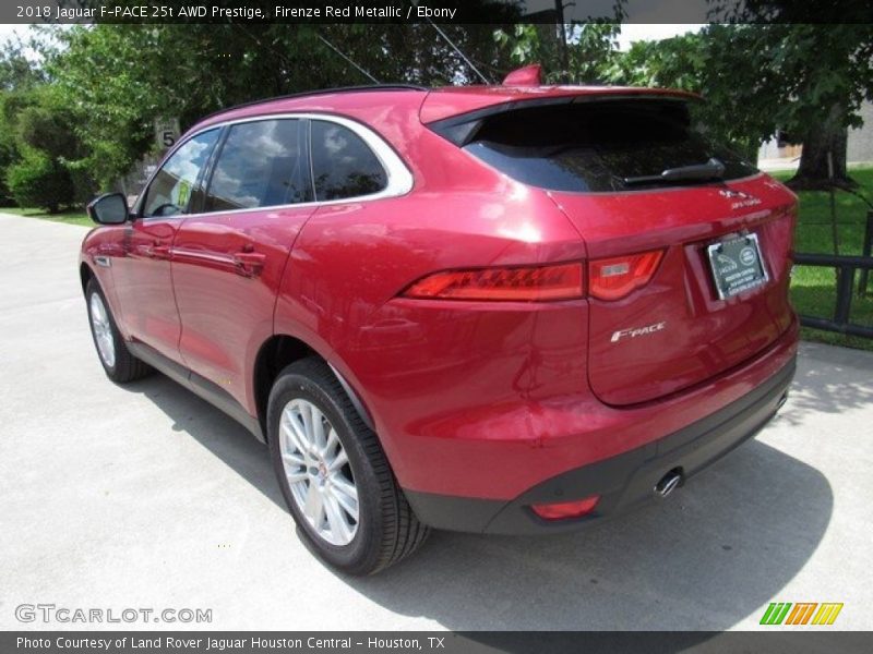 Firenze Red Metallic / Ebony 2018 Jaguar F-PACE 25t AWD Prestige