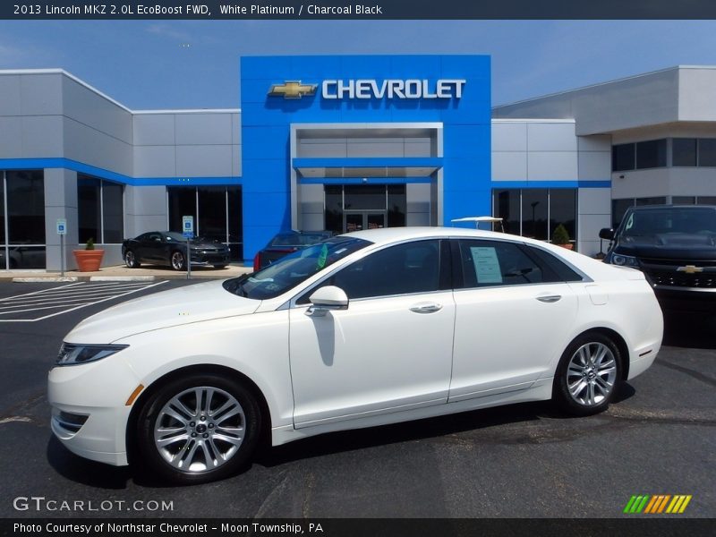 White Platinum / Charcoal Black 2013 Lincoln MKZ 2.0L EcoBoost FWD