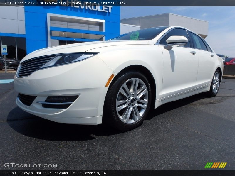 White Platinum / Charcoal Black 2013 Lincoln MKZ 2.0L EcoBoost FWD