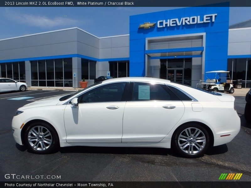 White Platinum / Charcoal Black 2013 Lincoln MKZ 2.0L EcoBoost FWD