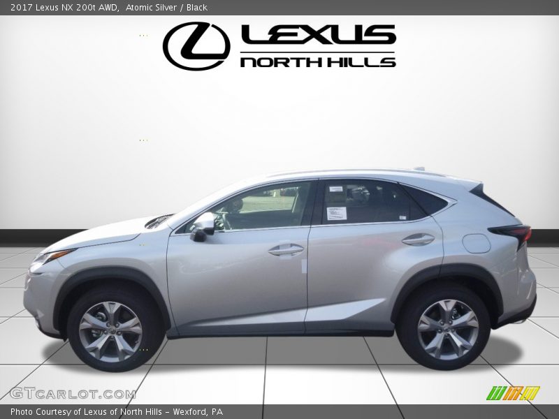 Atomic Silver / Black 2017 Lexus NX 200t AWD