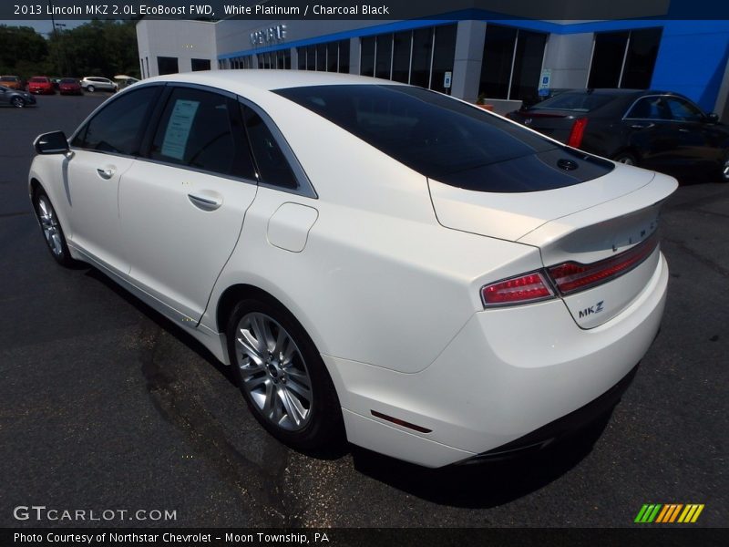 White Platinum / Charcoal Black 2013 Lincoln MKZ 2.0L EcoBoost FWD