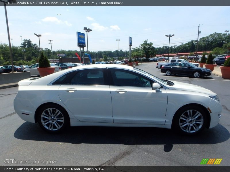 White Platinum / Charcoal Black 2013 Lincoln MKZ 2.0L EcoBoost FWD