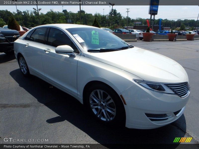 White Platinum / Charcoal Black 2013 Lincoln MKZ 2.0L EcoBoost FWD