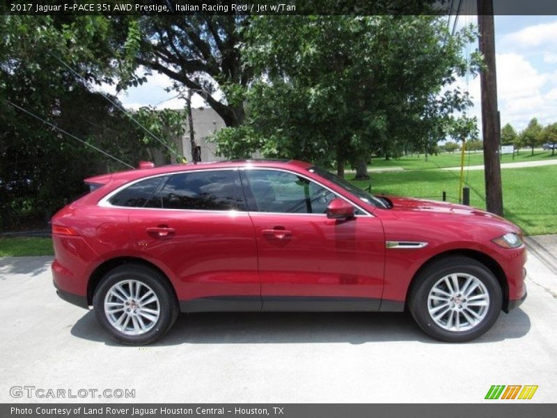 Italian Racing Red / Jet w/Tan 2017 Jaguar F-PACE 35t AWD Prestige