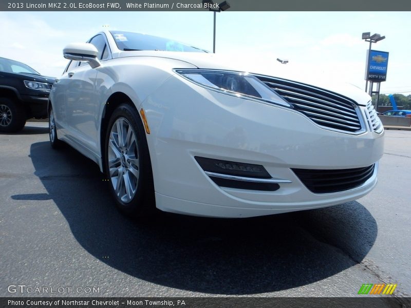 White Platinum / Charcoal Black 2013 Lincoln MKZ 2.0L EcoBoost FWD