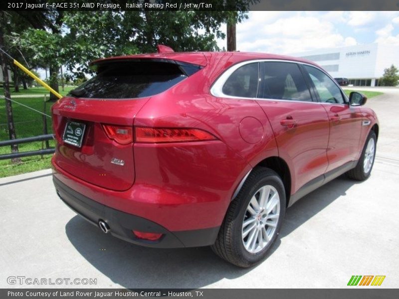 Italian Racing Red / Jet w/Tan 2017 Jaguar F-PACE 35t AWD Prestige
