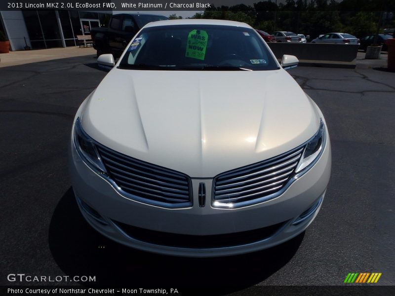 White Platinum / Charcoal Black 2013 Lincoln MKZ 2.0L EcoBoost FWD