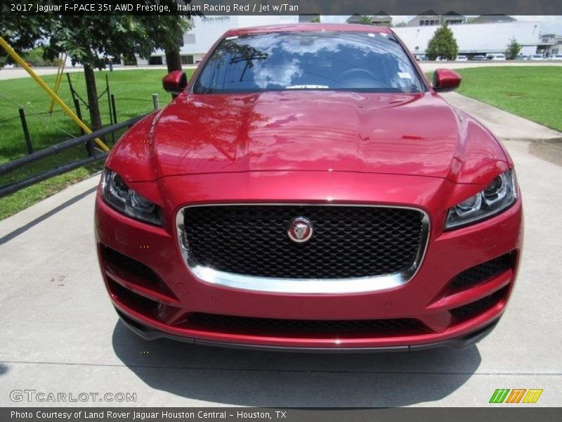 Italian Racing Red / Jet w/Tan 2017 Jaguar F-PACE 35t AWD Prestige