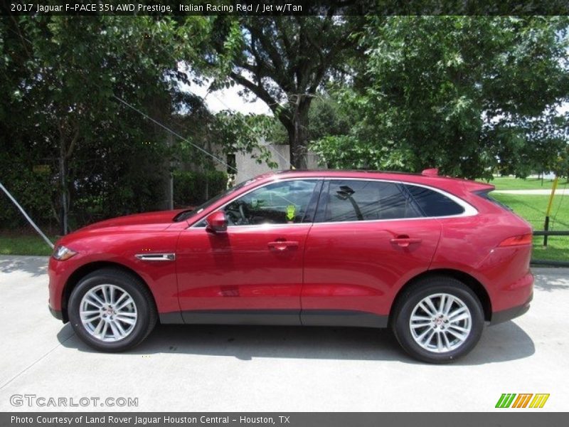 Italian Racing Red / Jet w/Tan 2017 Jaguar F-PACE 35t AWD Prestige