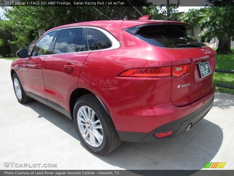 Italian Racing Red / Jet w/Tan 2017 Jaguar F-PACE 35t AWD Prestige