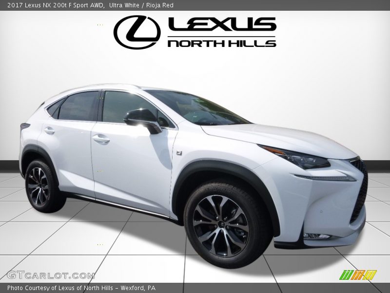 Ultra White / Rioja Red 2017 Lexus NX 200t F Sport AWD