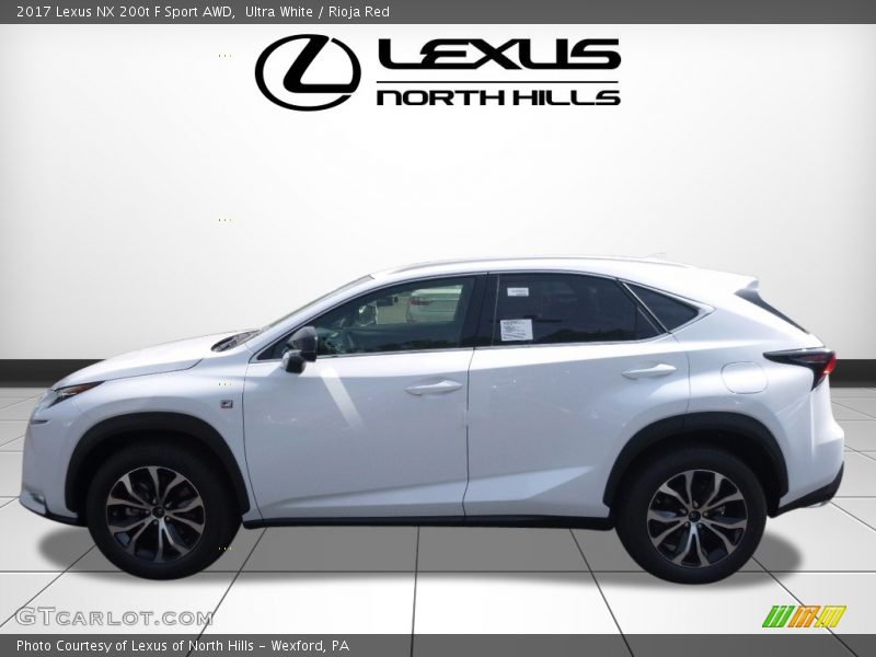 Ultra White / Rioja Red 2017 Lexus NX 200t F Sport AWD