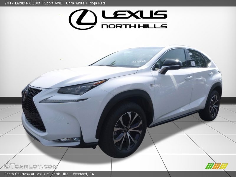 Ultra White / Rioja Red 2017 Lexus NX 200t F Sport AWD