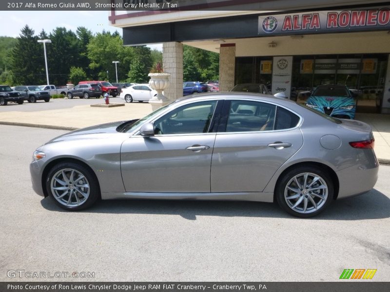 Stromboli Gray Metallic / Tan 2017 Alfa Romeo Giulia AWD