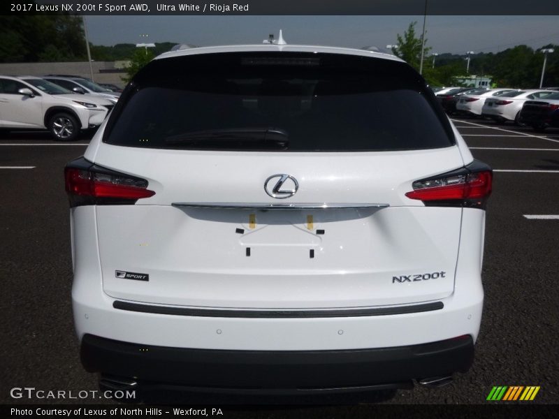 Ultra White / Rioja Red 2017 Lexus NX 200t F Sport AWD