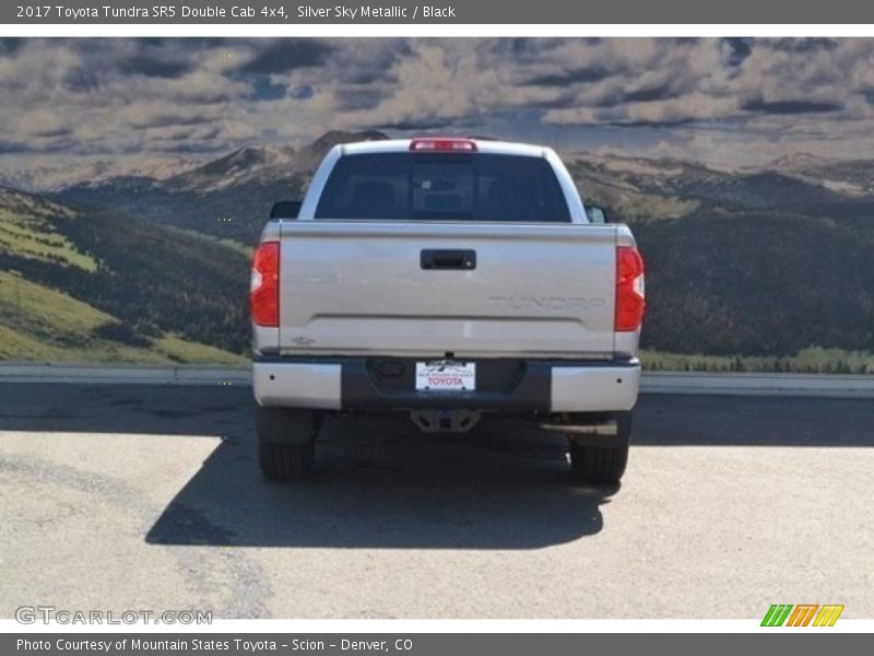 Silver Sky Metallic / Black 2017 Toyota Tundra SR5 Double Cab 4x4