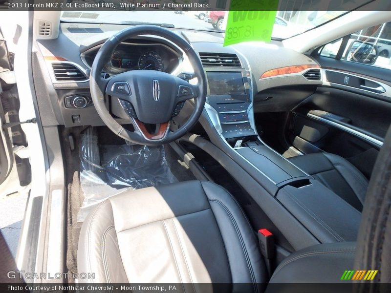 White Platinum / Charcoal Black 2013 Lincoln MKZ 2.0L EcoBoost FWD