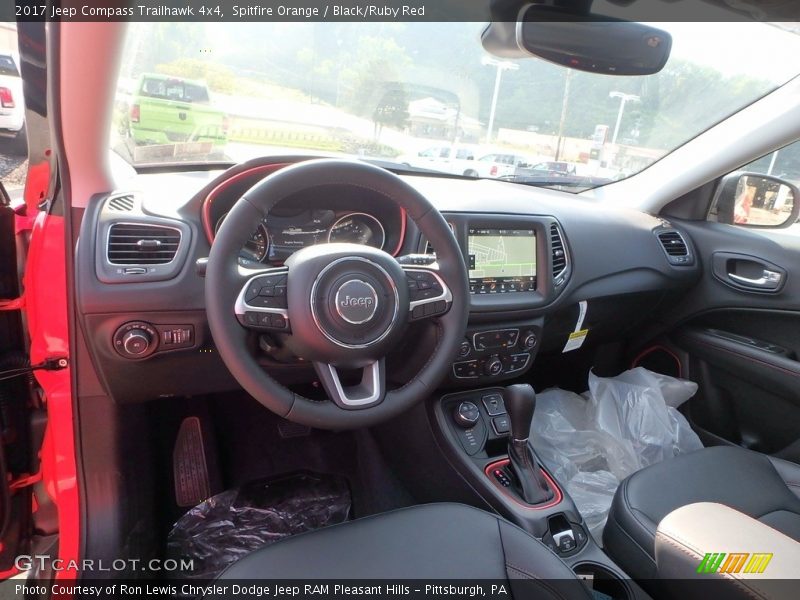 Spitfire Orange / Black/Ruby Red 2017 Jeep Compass Trailhawk 4x4