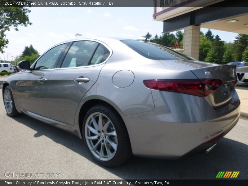 Stromboli Gray Metallic / Tan 2017 Alfa Romeo Giulia AWD