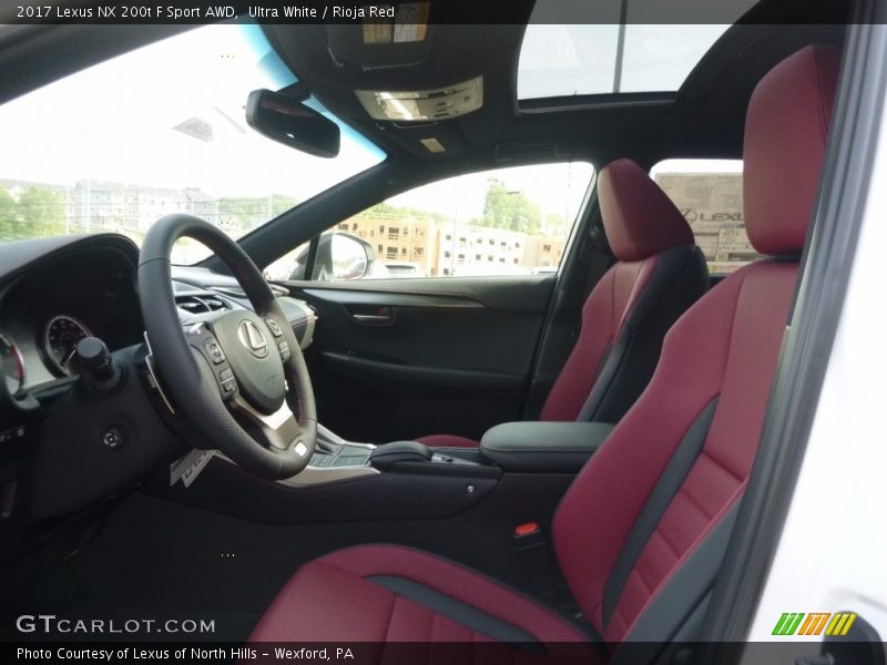 Ultra White / Rioja Red 2017 Lexus NX 200t F Sport AWD