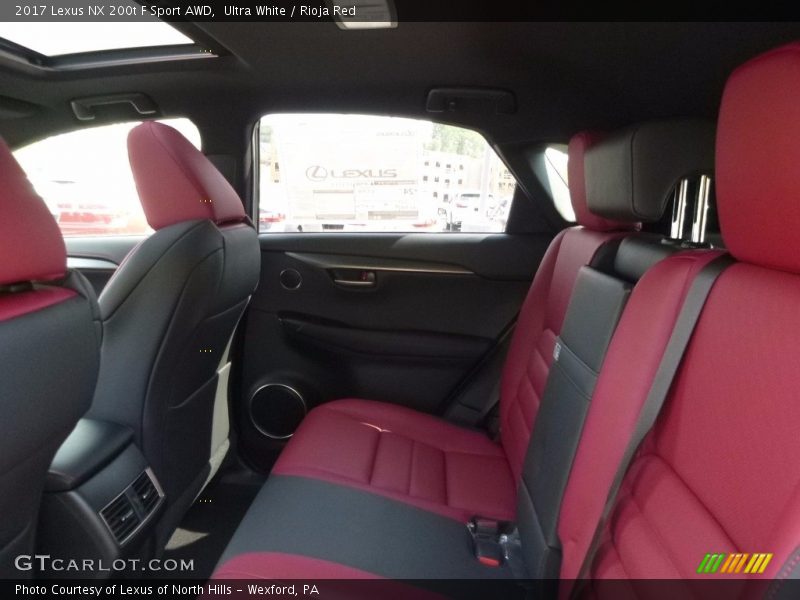 Ultra White / Rioja Red 2017 Lexus NX 200t F Sport AWD