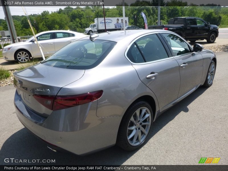 Stromboli Gray Metallic / Tan 2017 Alfa Romeo Giulia AWD