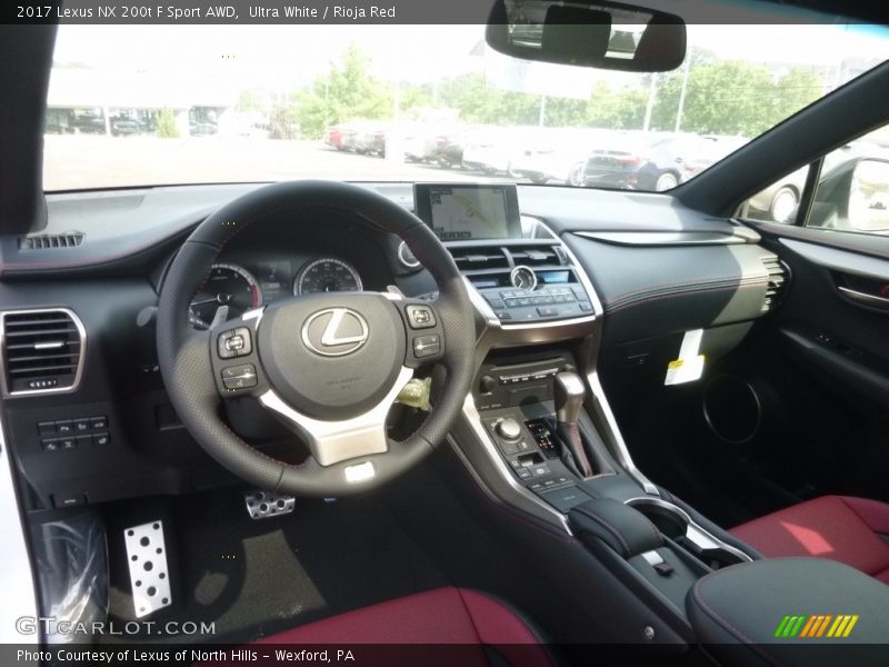 Ultra White / Rioja Red 2017 Lexus NX 200t F Sport AWD