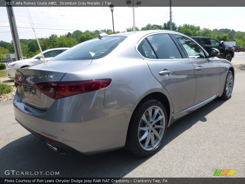 Stromboli Gray Metallic / Tan 2017 Alfa Romeo Giulia AWD