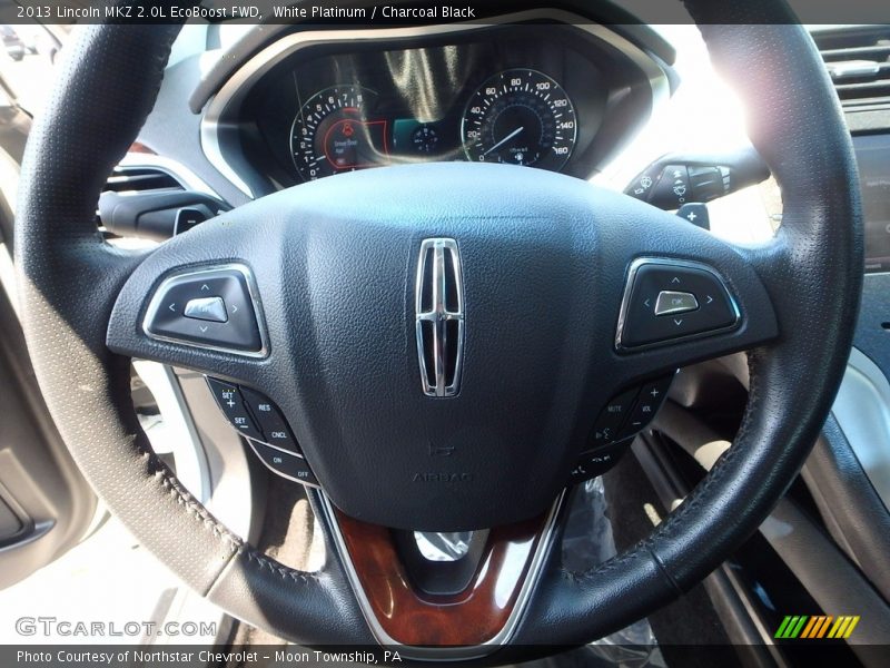 White Platinum / Charcoal Black 2013 Lincoln MKZ 2.0L EcoBoost FWD