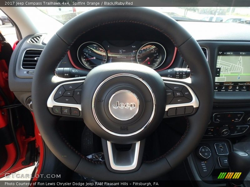 Spitfire Orange / Black/Ruby Red 2017 Jeep Compass Trailhawk 4x4