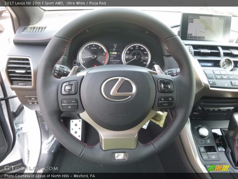 Ultra White / Rioja Red 2017 Lexus NX 200t F Sport AWD