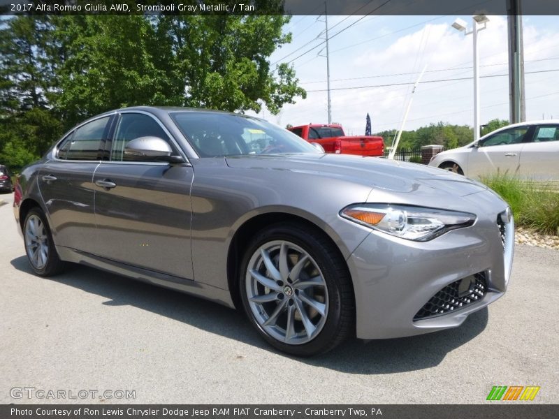 Stromboli Gray Metallic / Tan 2017 Alfa Romeo Giulia AWD