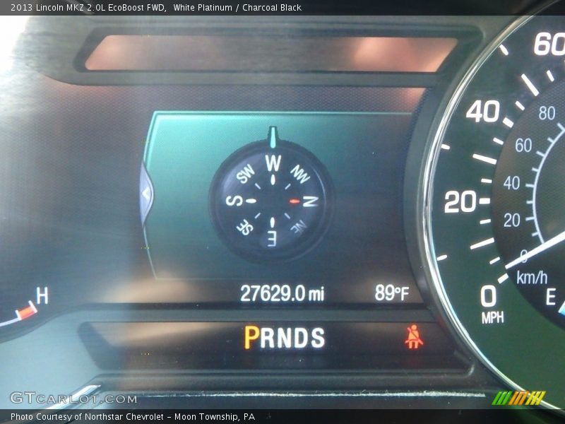 White Platinum / Charcoal Black 2013 Lincoln MKZ 2.0L EcoBoost FWD