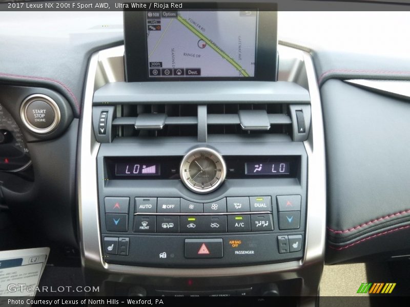 Ultra White / Rioja Red 2017 Lexus NX 200t F Sport AWD