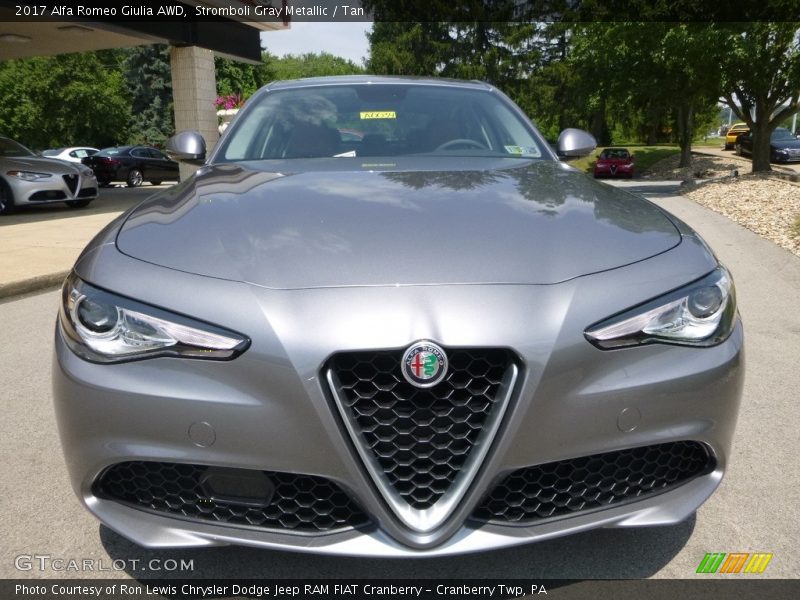 Stromboli Gray Metallic / Tan 2017 Alfa Romeo Giulia AWD