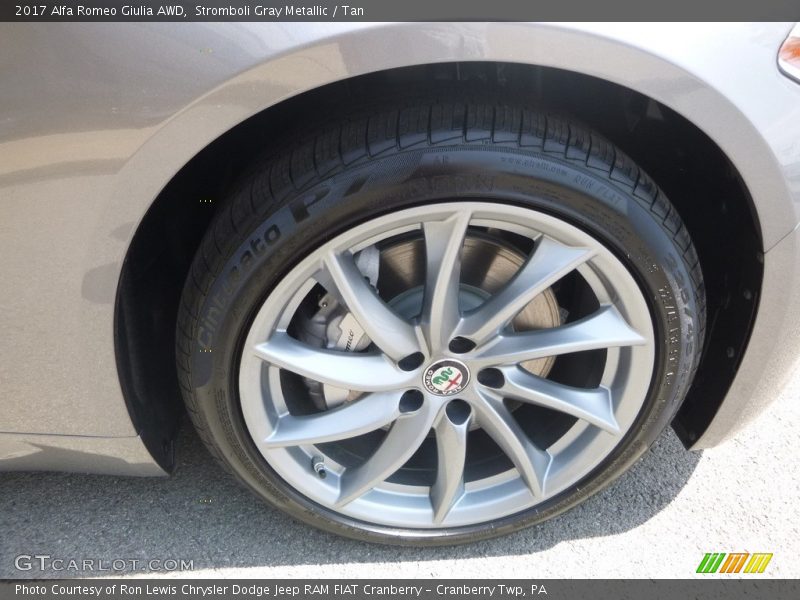 Stromboli Gray Metallic / Tan 2017 Alfa Romeo Giulia AWD
