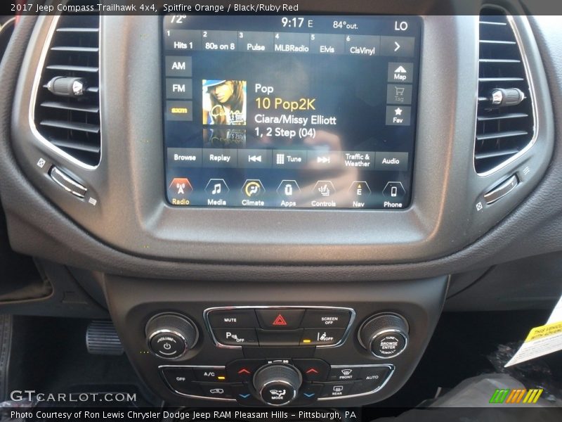 Spitfire Orange / Black/Ruby Red 2017 Jeep Compass Trailhawk 4x4