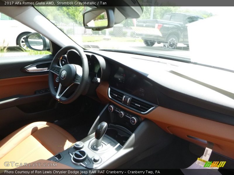 Stromboli Gray Metallic / Tan 2017 Alfa Romeo Giulia AWD