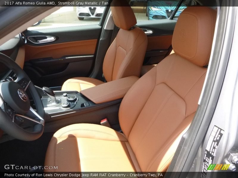 Stromboli Gray Metallic / Tan 2017 Alfa Romeo Giulia AWD